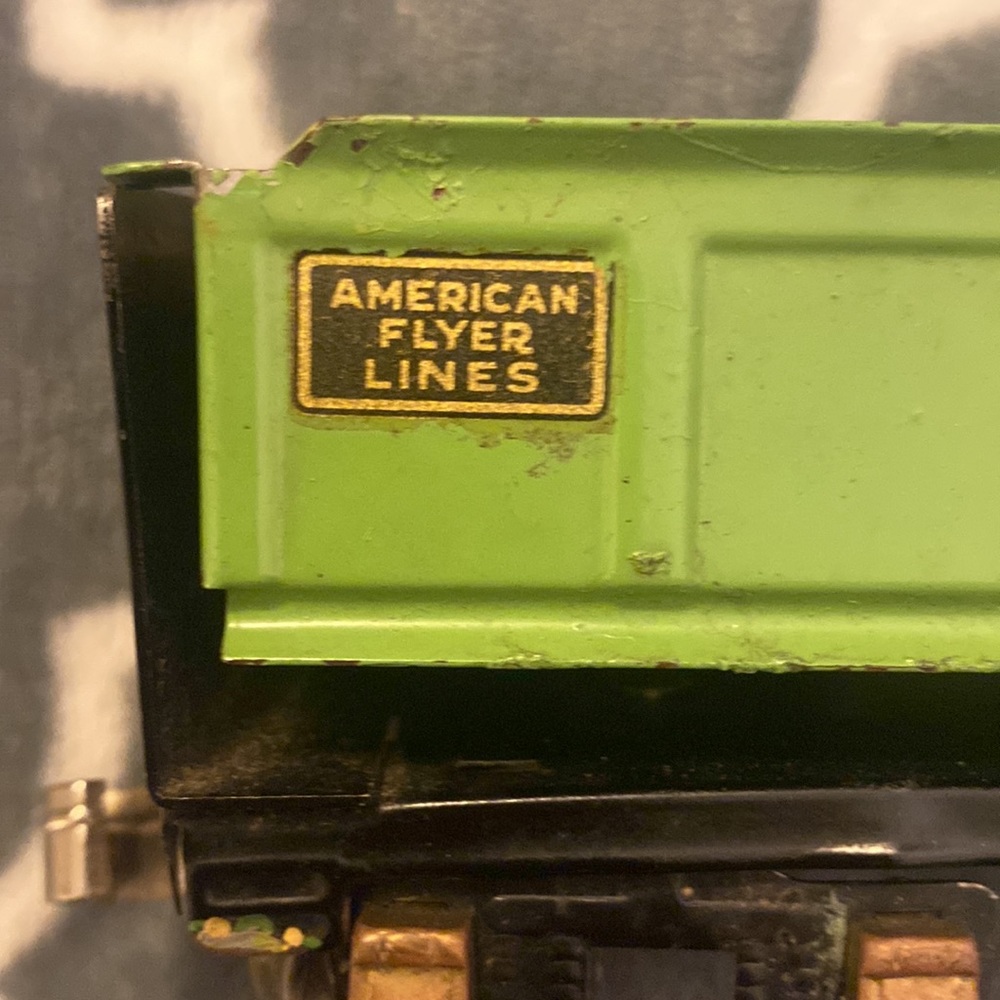 Pre-War O gauge American Flyer 3019/230 dump car and original box - Picture 3 of 15